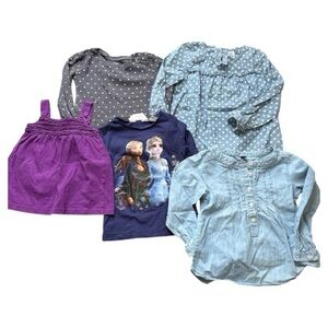 Girls Tops Clothing Lot Size 3T-4T - H&M, Carter’s, Uniqlo, Disney